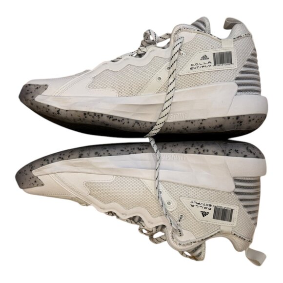 Adidas Dame 7 EXTPLY Basketball Shoes Mens Sneakers New Size 14 H68990 White - Picture 4 of 6